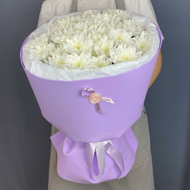 Букет из кустовой хризантемы, артикул F1342550 - 5445 рублей, доставка по городу. Flawery - доставка цветов