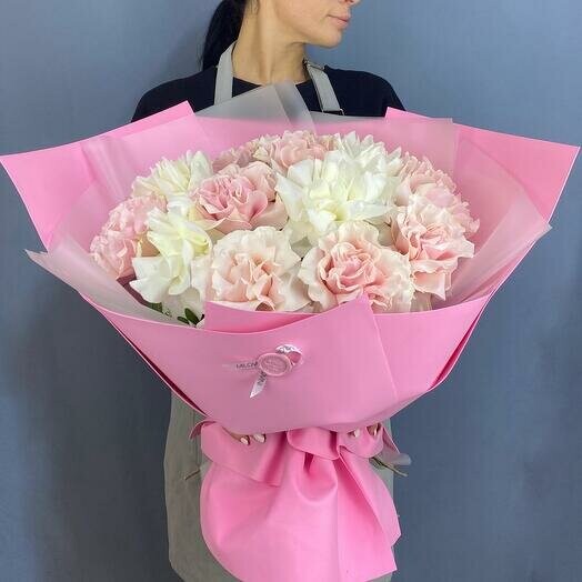 Букет из 15 французских роз, артикул F1343778 - 13976 рублей, доставка по городу. Flawery - доставка цветов