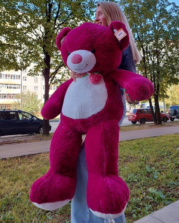 Медведь большой ягодка, артикул F1310643 - 7500 рублей, доставка по городу. Flawery - доставка цветов