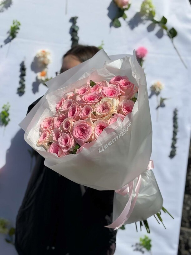 Монобукет из роз, артикул F1413357 - 6900 рублей, доставка по городу. Flawery - доставка цветов