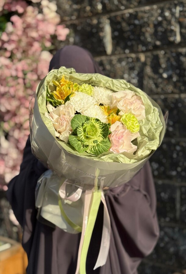 Букет "изумруд", артикул F1487772 - 3141 рублей, доставка по городу. Flawery - доставка цветов