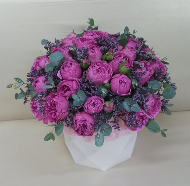 Розовый шик, артикул F1142601 - 9990 рублей, доставка по городу. Flawery - доставка цветов