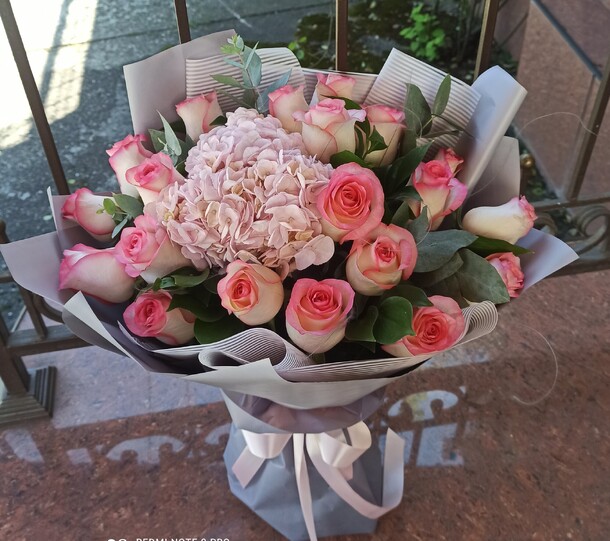 Розовая симфония, артикул F1219549 - 6300 рублей, доставка по городу. Flawery - доставка цветов