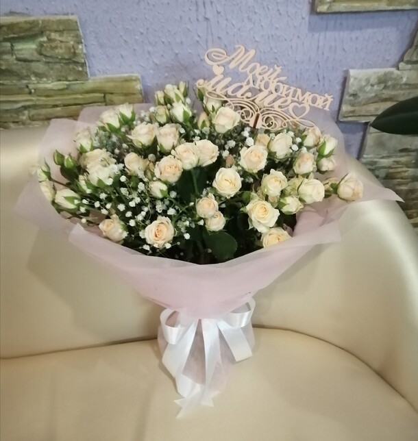 Нежные розы, артикул F53196 - 6990 рублей, доставка по городу. Flawery - доставка цветов