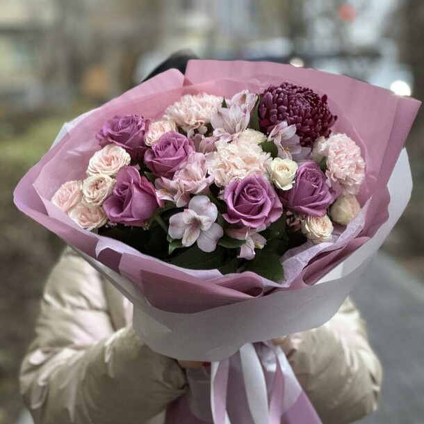 Авторский букет «ван лав», артикул F1353997 - 8905 рублей, доставка по городу. Flawery - доставка цветов