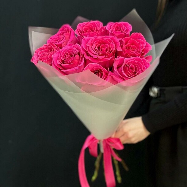 Букет розовые розы пинк флойд, артикул F1354000 - 6163 рублей, доставка по городу. Flawery - доставка цветов