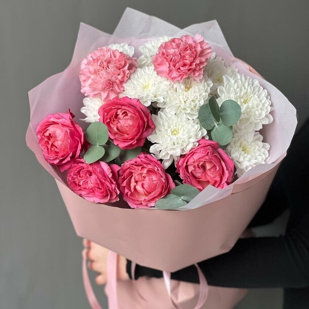 Букет «ягодный зефир», артикул F1354413 - 3886 рублей, доставка по городу. Flawery - доставка цветов