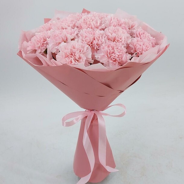Розовые диантусы ×17, артикул F1354686 - 5005 рублей, доставка по городу. Flawery - доставка цветов