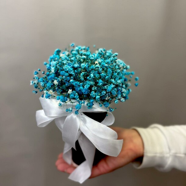 Стаканчик из гипсофилы, артикул F1379017 - 2157 рублей, доставка по городу. Flawery - доставка цветов