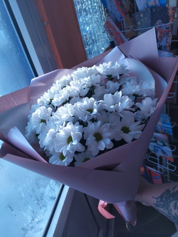 Ромашки, артикул F1350187 - 5158 рублей, доставка по городу. Flawery - доставка цветов