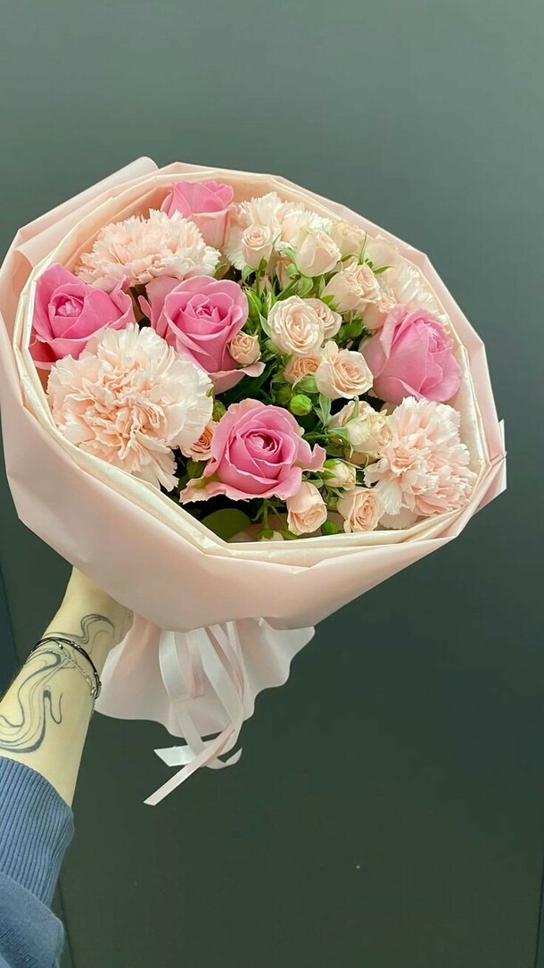 Милые диантусы, артикул F1354712 - 6828 рублей, доставка по городу. Flawery - доставка цветов