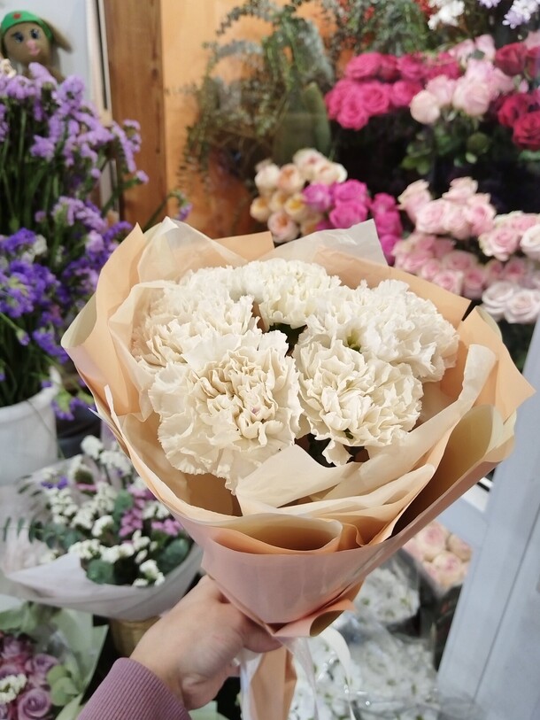 Диантусы персивые 7шт, артикул F1356461 - 2383 рублей, доставка по городу. Flawery - доставка цветов