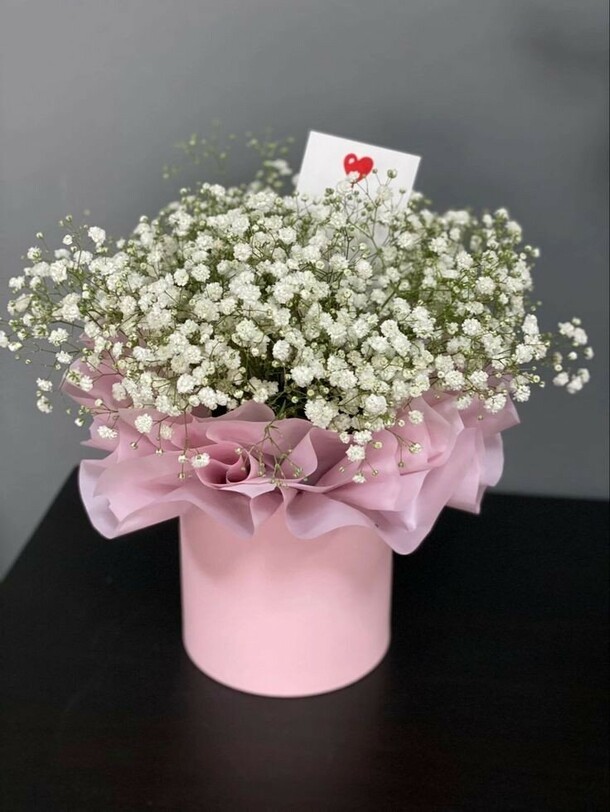 Белая гипсофила, артикул F1356474 - 4992 рублей, доставка по городу. Flawery - доставка цветов