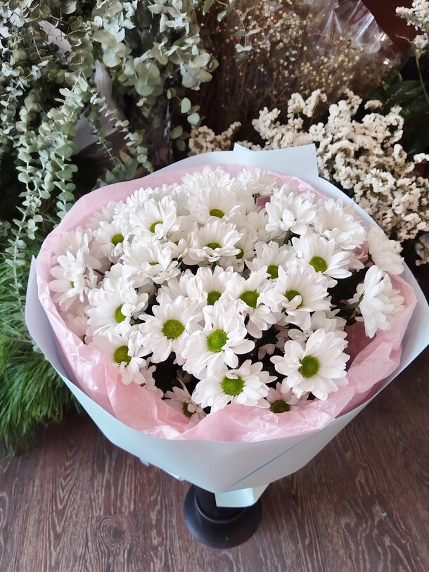 Ромашковый презент, артикул F1362156 - 7986 рублей, доставка по городу. Flawery - доставка цветов