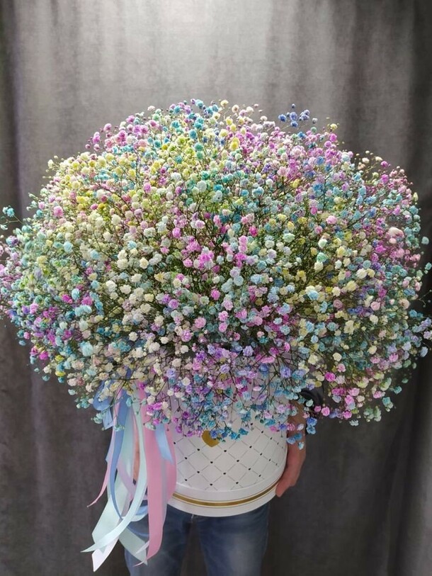 Гипсофила в коробке, артикул F1365947 - 16305 рублей, доставка по городу. Flawery - доставка цветов