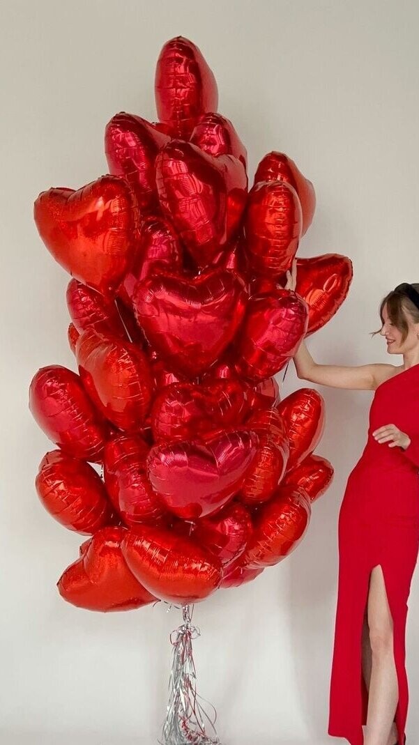 Набор сердец 35шт, артикул F1377794 - 9300 рублей, доставка по городу. Flawery - доставка цветов