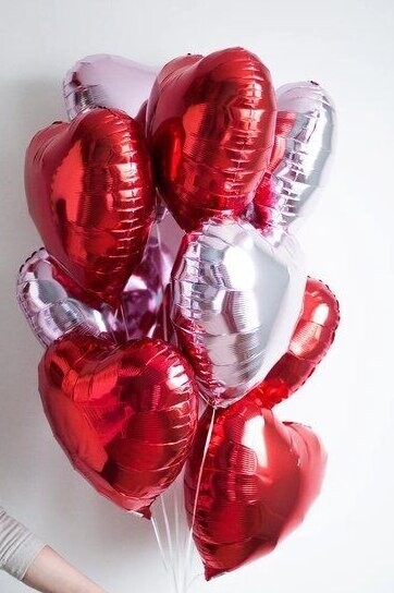 Набор 9 сердец, артикул F1380861 - 2500 рублей, доставка по городу. Flawery - доставка цветов
