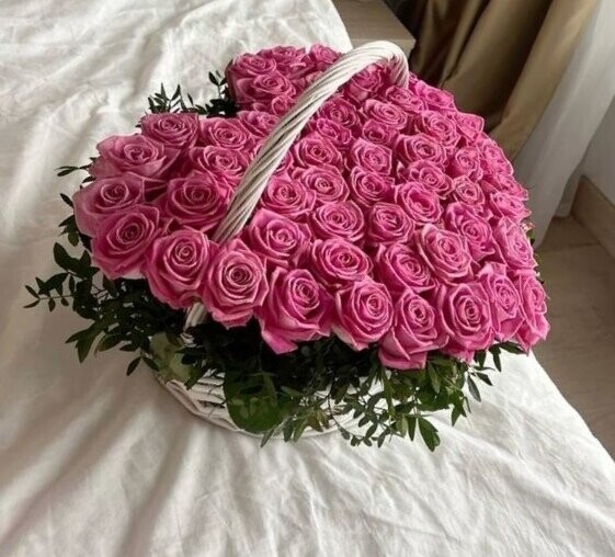 Корзина розовое сердце, артикул F1405594 - 29950 рублей, доставка по городу. Flawery - доставка цветов