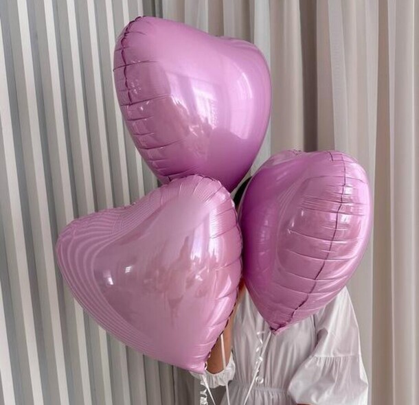 Сет из трех розовых сердец, артикул F1412112 - 1150 рублей, доставка по городу. Flawery - доставка цветов