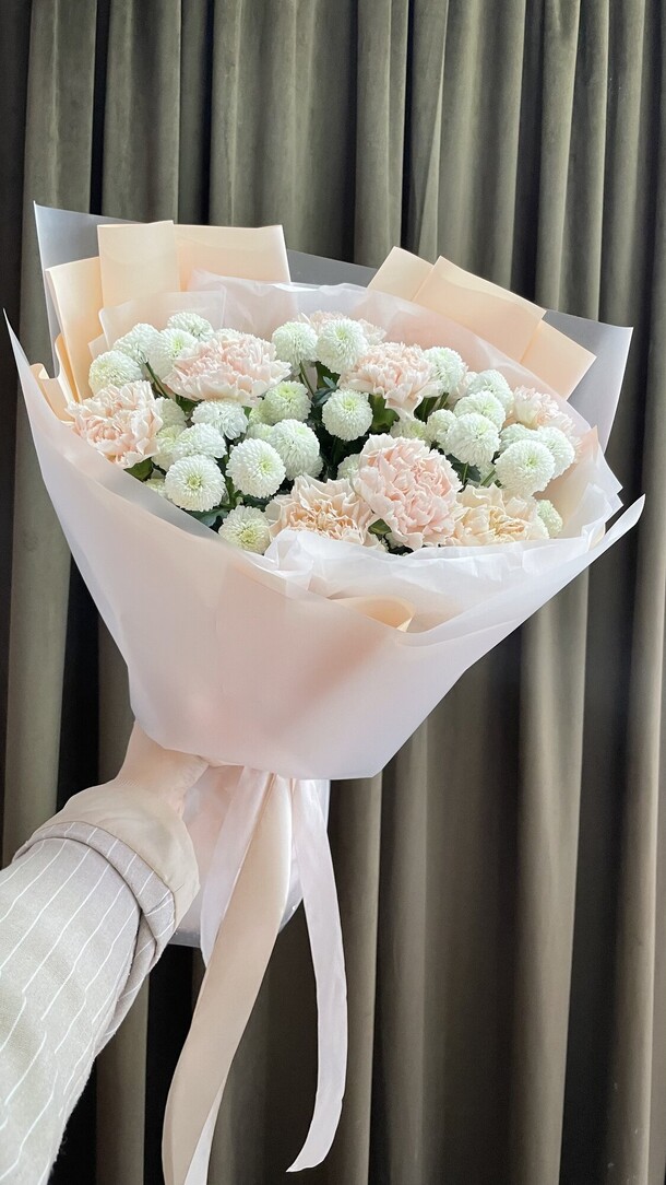 Персиковый стойкий, артикул F1362321 - 6300 рублей, доставка по городу. Flawery - доставка цветов