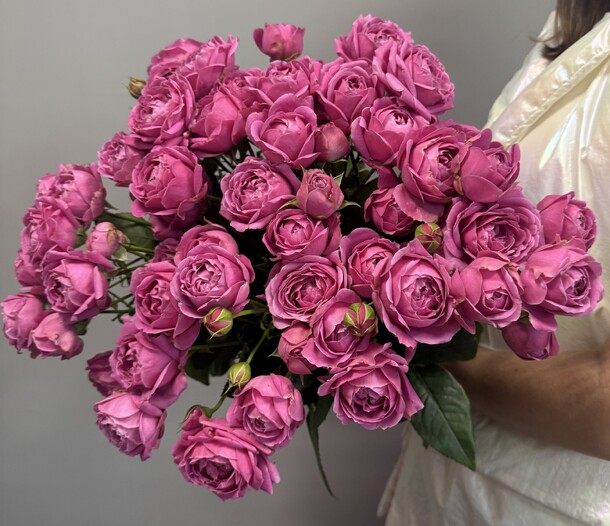 Букет кустовых роз мисти баблс, артикул F1351736 - 8800 рублей, доставка по городу. Flawery - доставка цветов