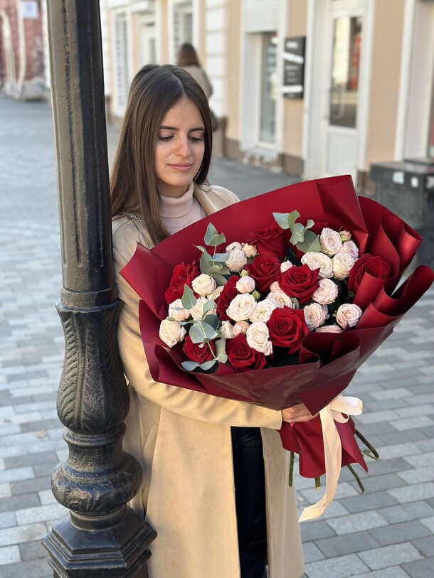 Сборный букет «париж», артикул F1403417 - 13090 рублей, доставка по городу. Flawery - доставка цветов