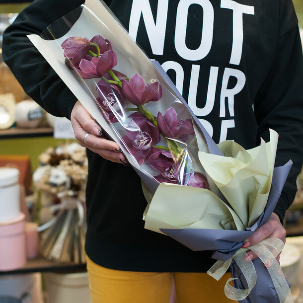 Орхидея цимбидиум "мирабелла", артикул F106456 - 6900 рублей, доставка по городу. Flawery - доставка цветов