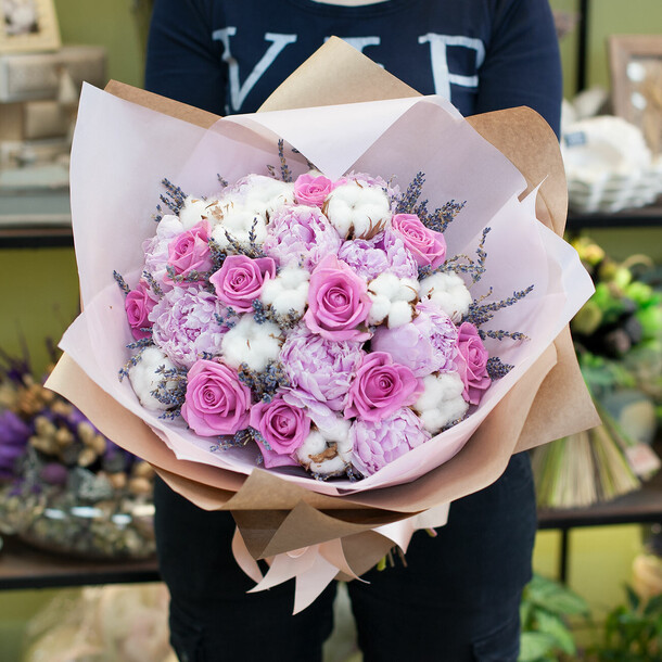 Букет цветов "агнесса", артикул F1110718 - 17500 рублей, доставка по городу. Flawery - доставка цветов