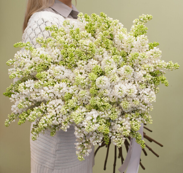 Букет белая сирень, артикул F1171237 - 51000 рублей, доставка по городу. Flawery - доставка цветов