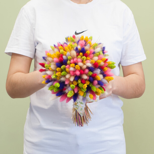 Букет сухоцветов "фанси", артикул F1203435 - 4200 рублей, доставка по городу. Flawery - доставка цветов