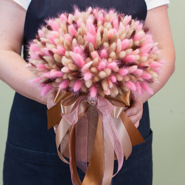 Композиция из сухоцветов "терон", артикул F1281271 - 7900 рублей, доставка по городу. Flawery - доставка цветов