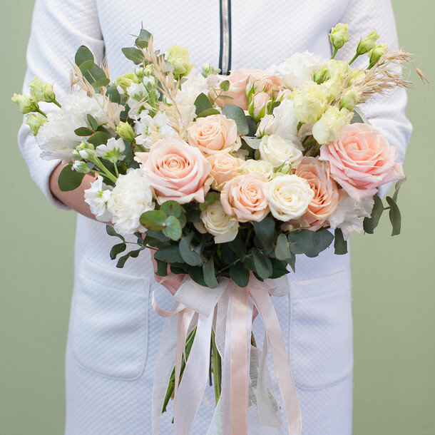 Букет невесты "бейлис", артикул F1288094 - 10600 рублей, доставка по городу. Flawery - доставка цветов