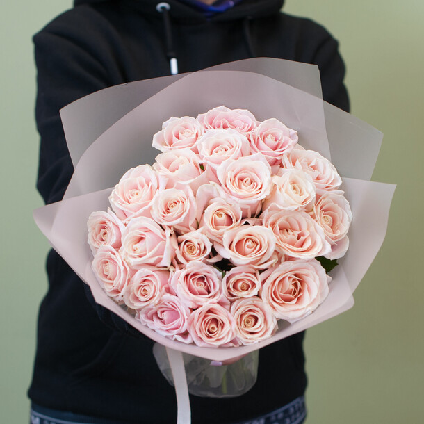 Букет из роз "аволанж перл", артикул F1292221 - 4800 рублей, доставка по городу. Flawery - доставка цветов