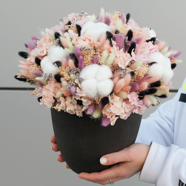 Композиция сухоцветов "масатан", артикул F1333963 - 12500 рублей, доставка по городу. Flawery - доставка цветов