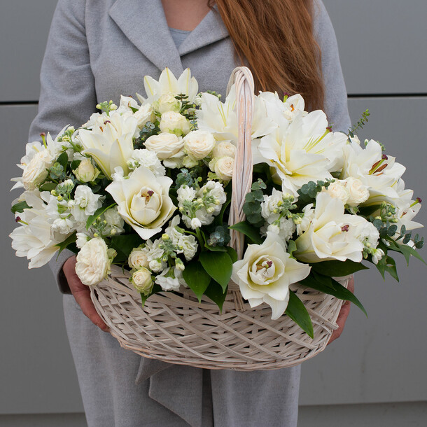 Корзина с цветами "монако", артикул F1404627 - 29900 рублей, доставка по городу. Flawery - доставка цветов