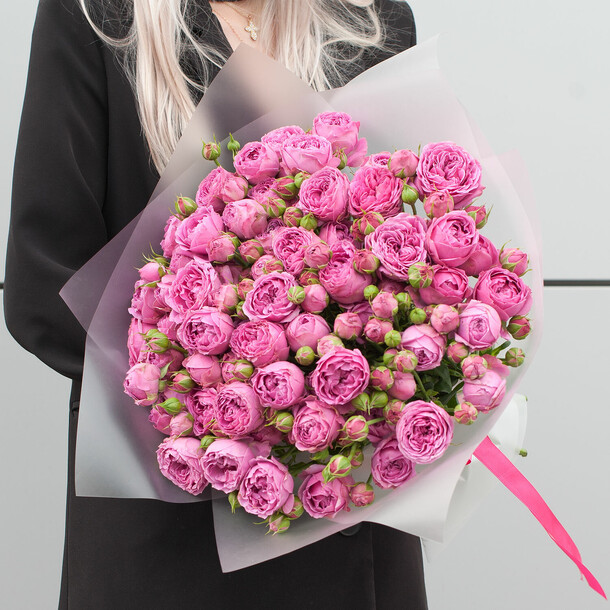 Букет цветов "прекрасная адель", артикул F1465026 - 12700 рублей, доставка по городу. Flawery - доставка цветов