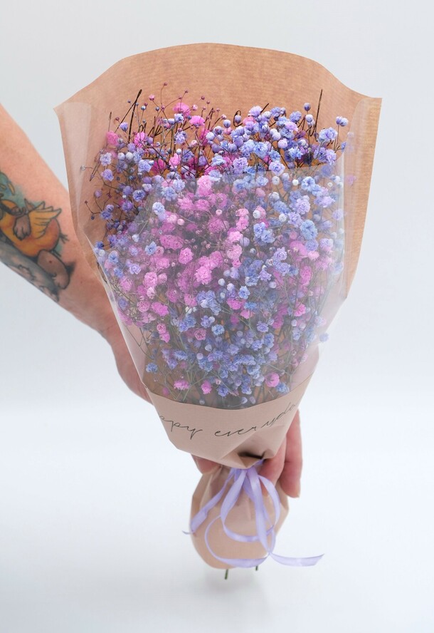 Букет гипсофила маленький, артикул F1353491 - 800 рублей, доставка по городу. Flawery - доставка цветов