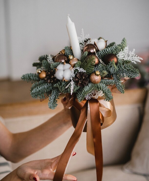 Новый год, артикул F1353689 - 4000 рублей, доставка по городу. Flawery - доставка цветов