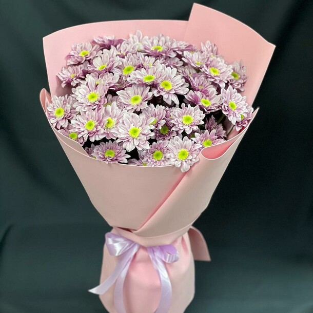 Букет хризантем серенити свит, артикул F1359502 - 4939 рублей, доставка по городу. Flawery - доставка цветов