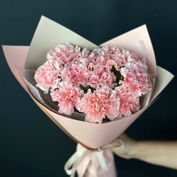 Букет из розовых диантусов, артикул F1360795 - 3636 рублей, доставка по городу. Flawery - доставка цветов