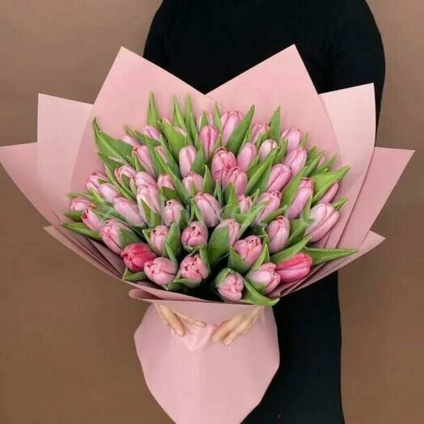 Нежный букет тюльпанов, артикул F1391604 - 14181 рублей, доставка по городу. Flawery - доставка цветов