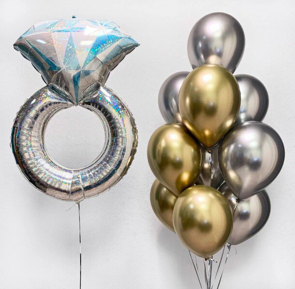 Шарики кольцо, артикул F1399396 - 4600 рублей, доставка по городу. Flawery - доставка цветов