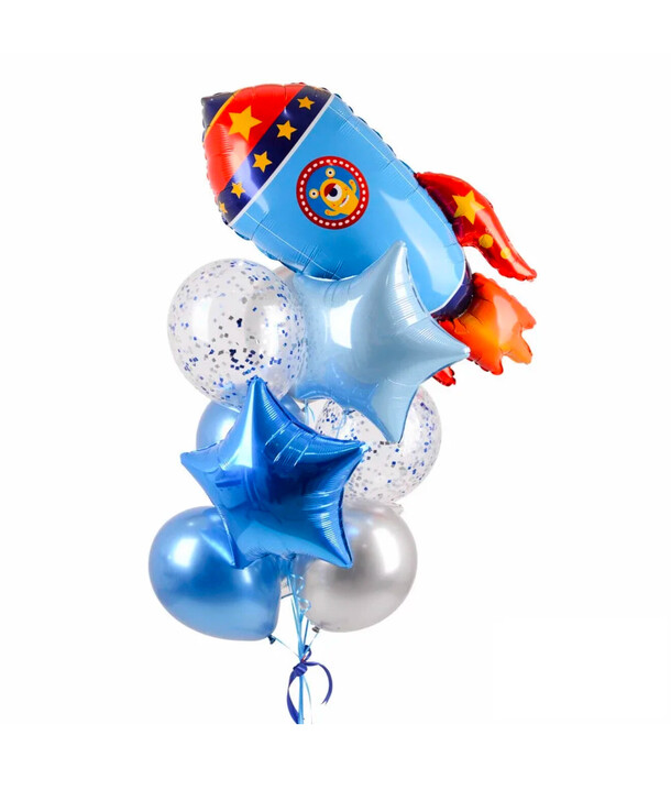 Шарики космонавты ракета, артикул F1402535 - 5000 рублей, доставка по городу. Flawery - доставка цветов