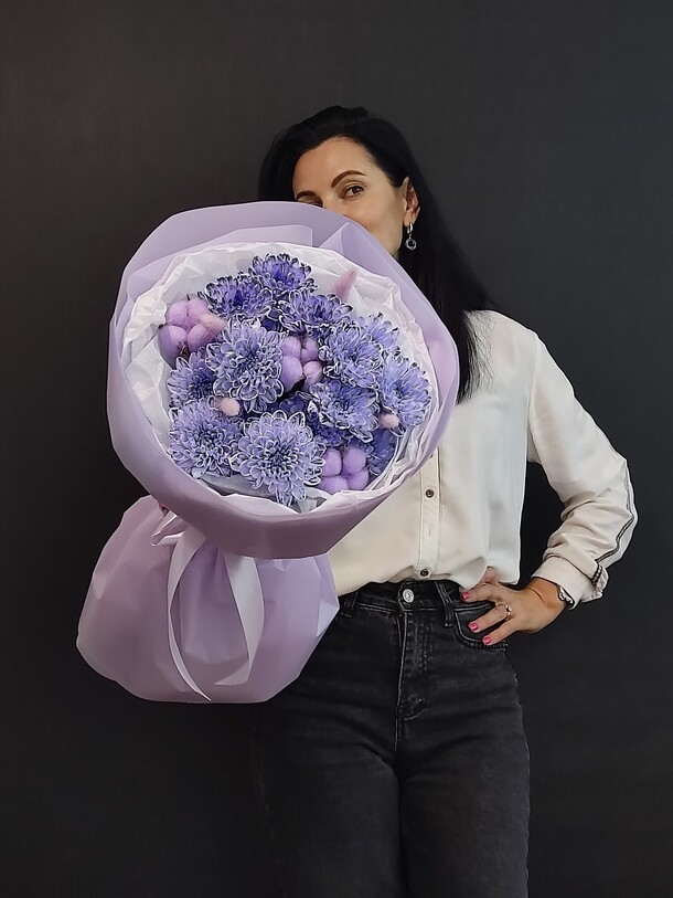 Хризантема кустовая, артикул F1429976 - 2700 рублей, доставка по городу. Flawery - доставка цветов