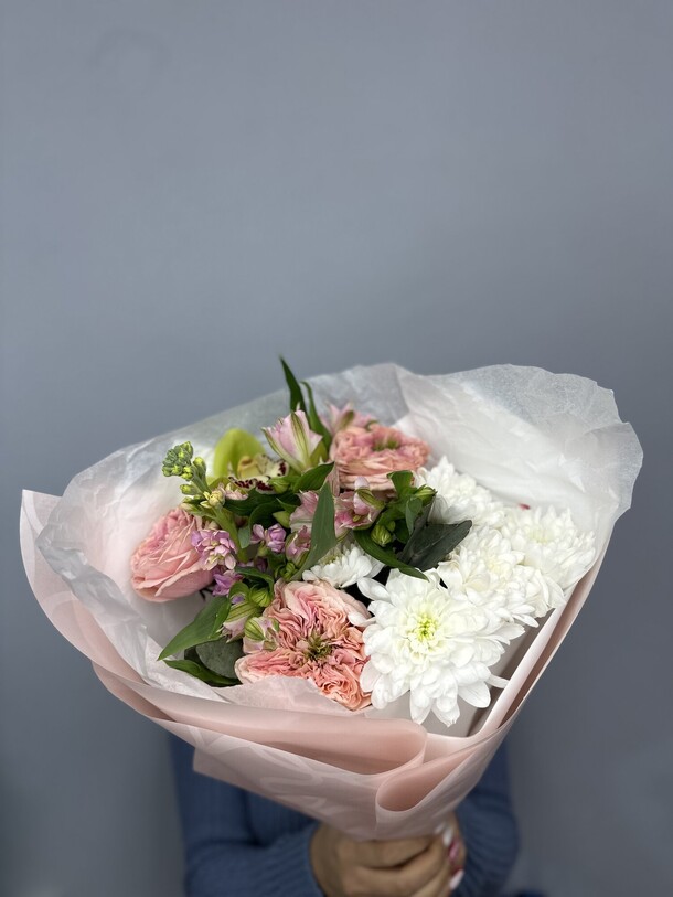 Розовое счастье, артикул F1380437 - 2500 рублей, доставка по городу. Flawery - доставка цветов