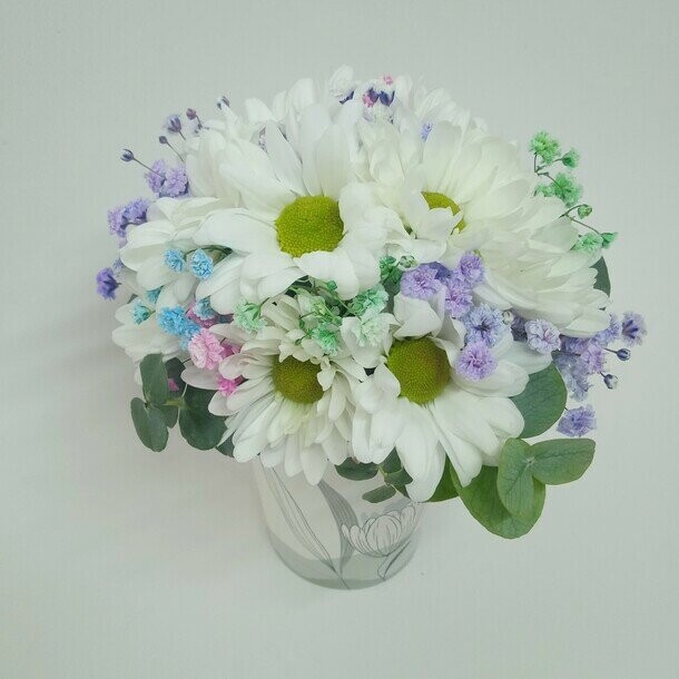 Букет в стаканчике снежный, артикул F1457363 - 1980 рублей, доставка по городу. Flawery - доставка цветов