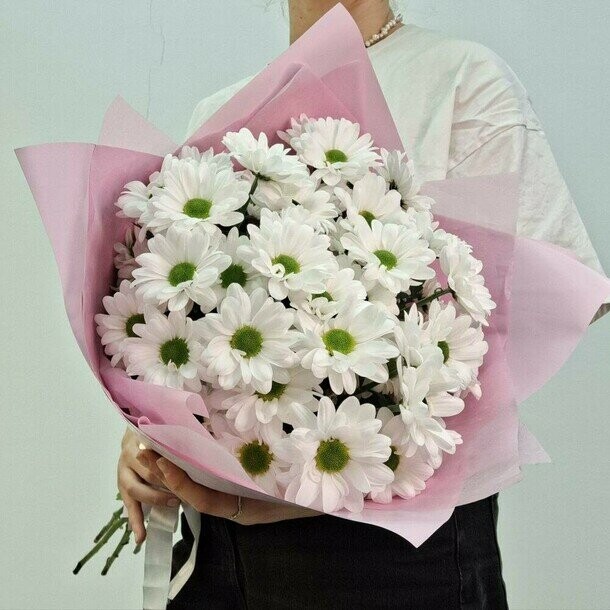 Букет из 5 хризантем, артикул F1506624 - 3945 рублей, доставка по городу. Flawery - доставка цветов