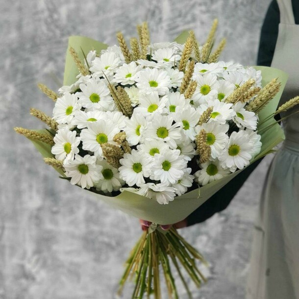 Ромашки на поле, 1240, артикул F1068115 - 5960 рублей, доставка по городу. Flawery - доставка цветов