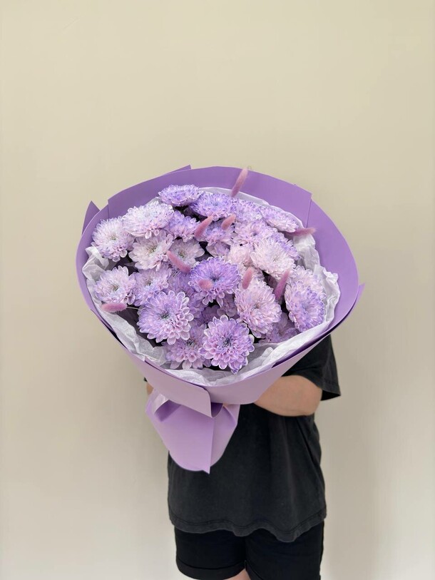 Хризантемы и сухоцветы, артикул F1451857 - 3882 рублей, доставка по городу. Flawery - доставка цветов