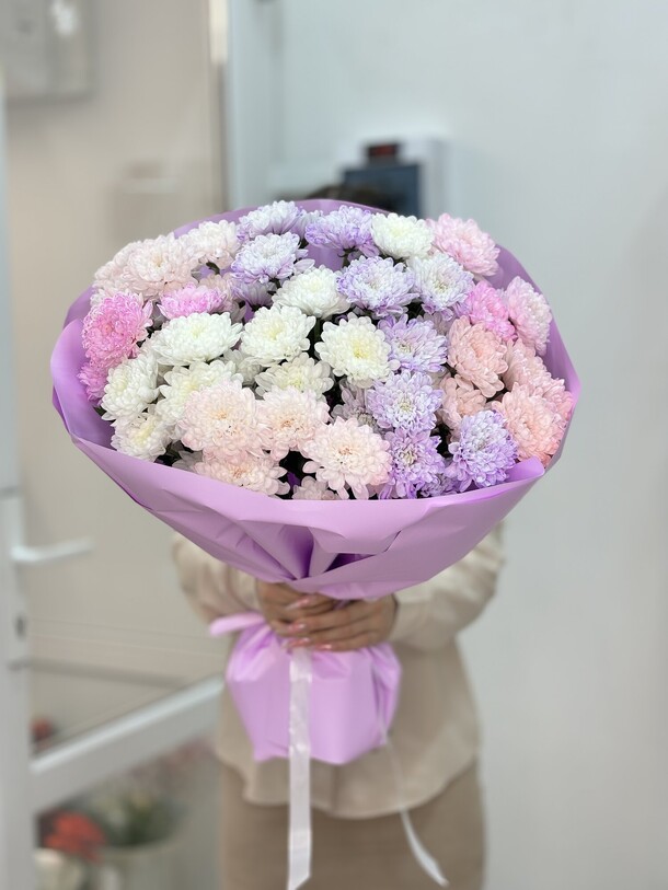 Гигант из хризантем, артикул F1384548 - 7150 рублей, доставка по городу. Flawery - доставка цветов